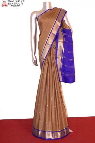 Traditional Butta Mysore Crepe Silk Saree